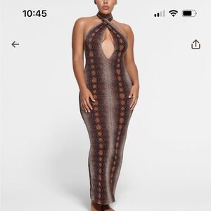 Skims mesh snake dress